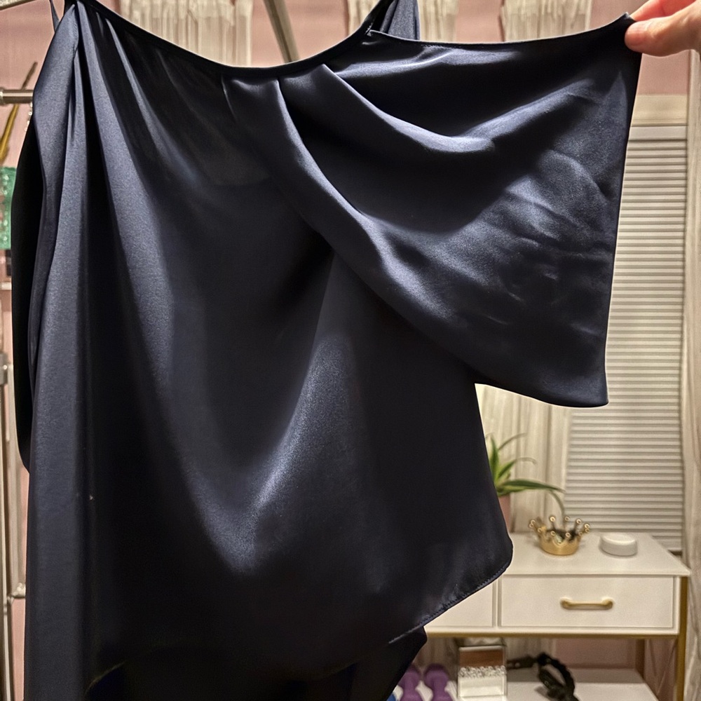 Ramy Brook Midnight Blue Satin Dress